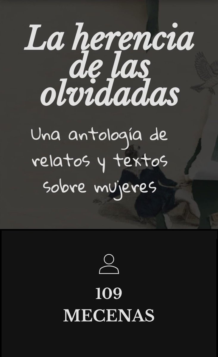 kaeilith's tweet photo. "LA HERENCIA DE LAS OLVIDADAS"

Una Antología Colaborativa dónde, como Coautora, poetizaré la valentía, y el orgulloso milagro de ser mujer.

https://t.co/mrJlfxUYH4

Próximamente!

Dejar atrás
la mitad de lo que soy
fue el principio
de un final necesario.
                 K. https://t.co/XHfCOCRbqh