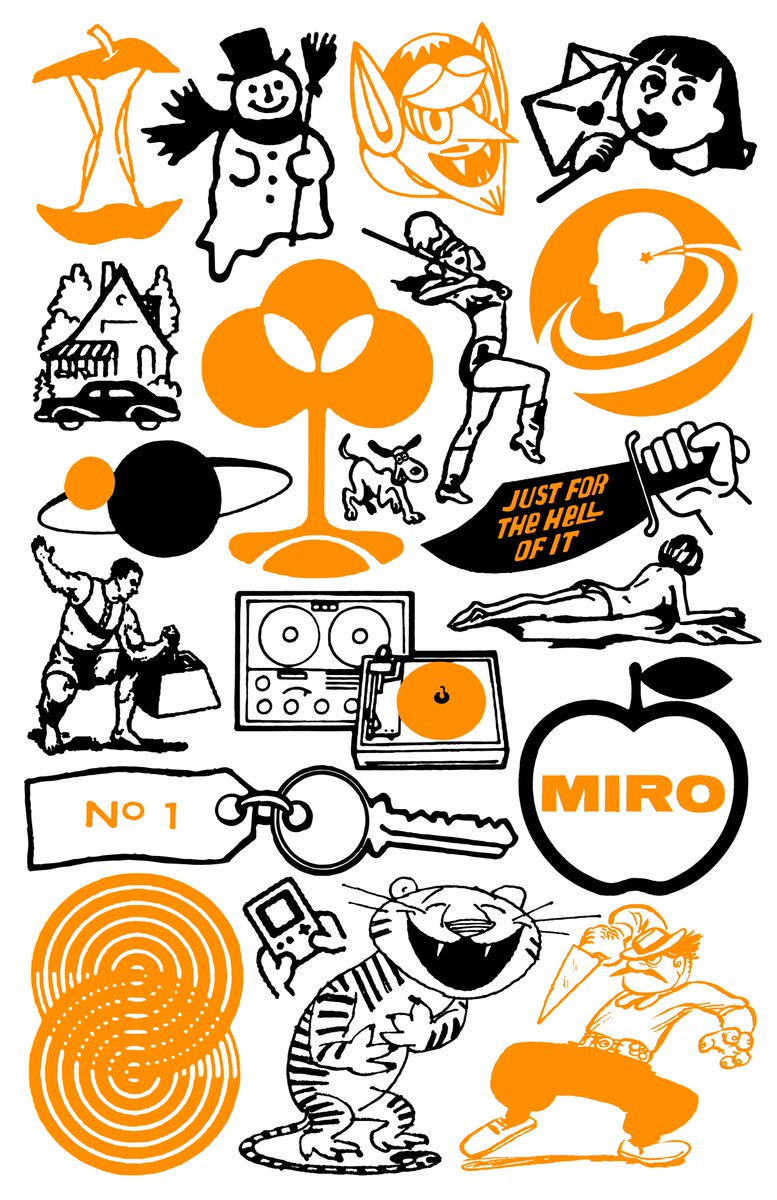 Oddlots... A collection of curated spot illustrations found in a variety of magazines (1947-1992) while looking for type references.