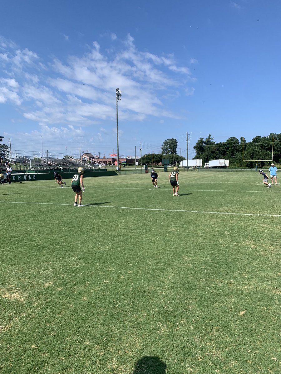 Had a great time with ⁦<a href="/LeeAcademyFoot1/">Lee Academy Football</a>⁩ this morning. Coach Rankin and his team are always first class.