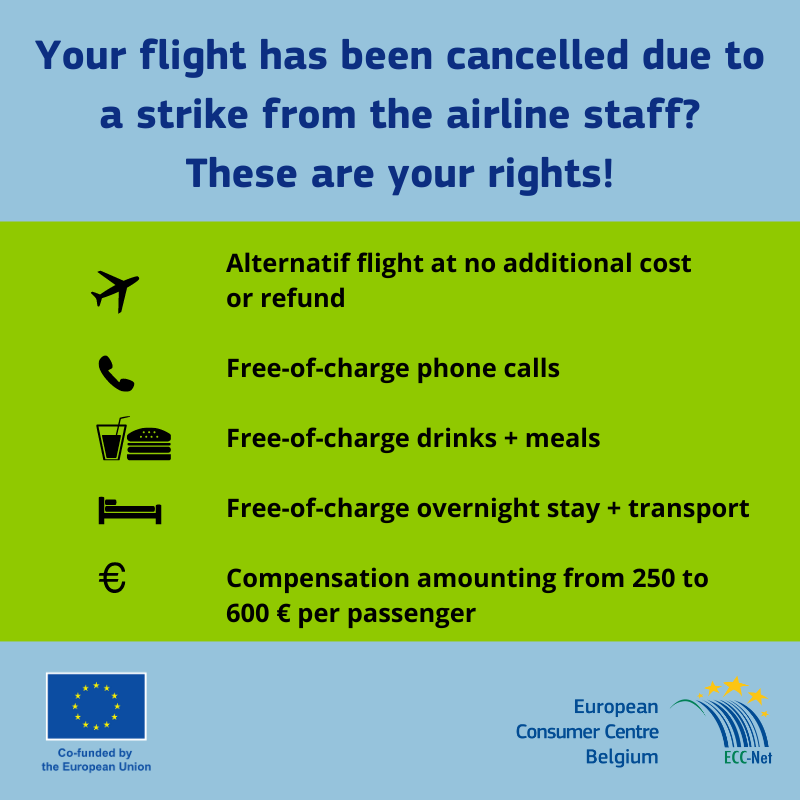 ✈️The 🇧🇪#Ryanair pilots have announced a #strike on 15 & 16 July. Do you have travel plans those days? 💡Don't cancel your flight and wait for news from Ryanair. Otherwise you might lose your rights. 🕞delay➡bit.ly/2DGcAC1 ❌cancellation➡bit.ly/2TJZUgH #APR