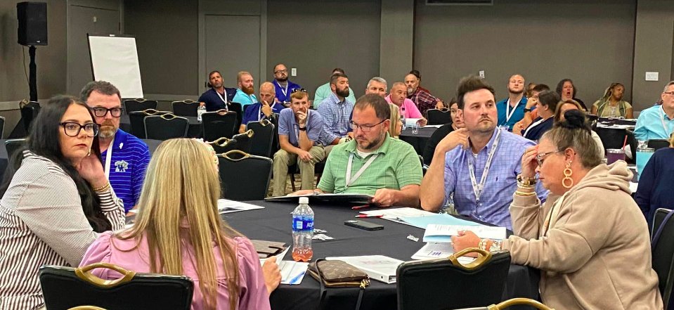 JAGkentucky's tweet photo. JAGKY specialists are working on the work at National Training Seminar in Louisville.  #ntslouisville2023 #schoolyear2023 #teamjagky https://t.co/Zo4uozvuAe