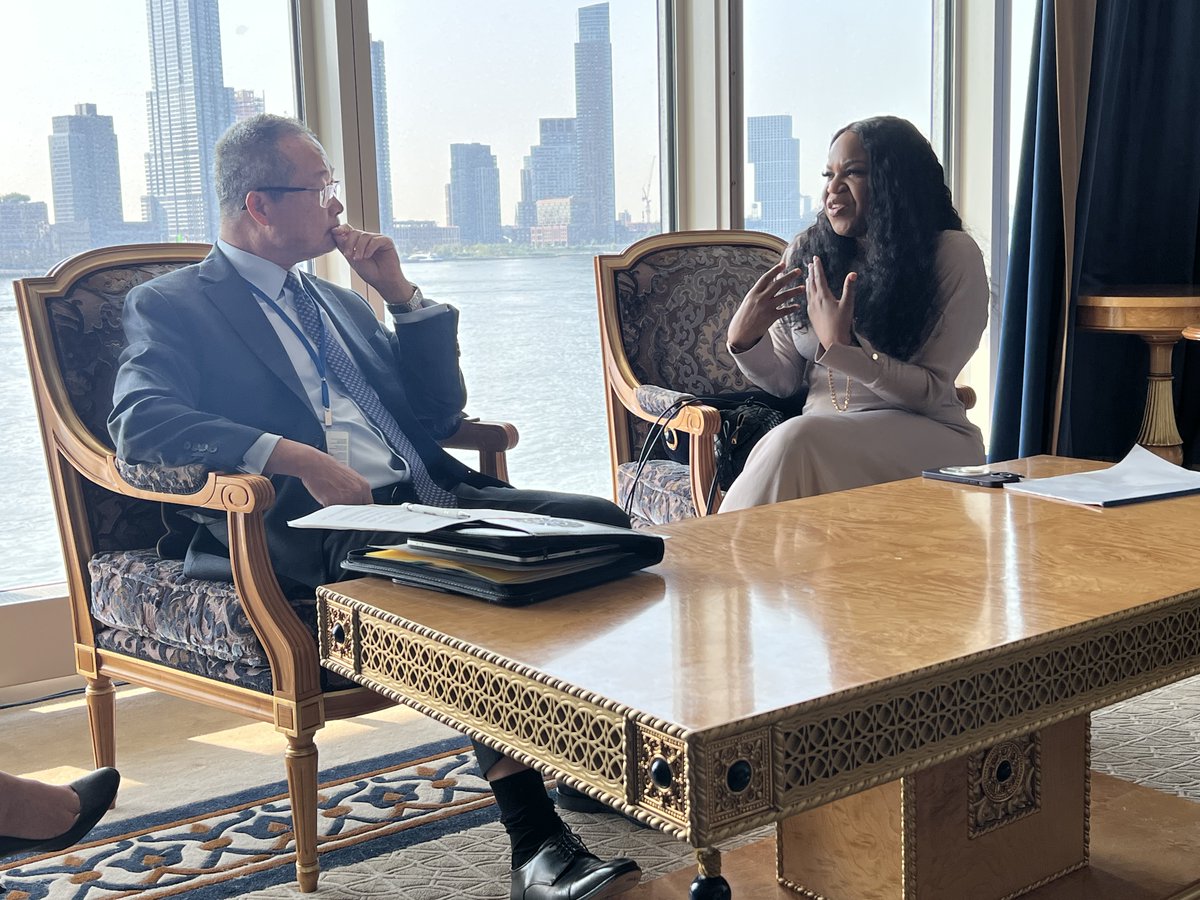 GuangzheChen's tweet image. Insightful meeting with @DamilolaSDG7. Grateful for the strong cooperation between @WorldBank’s #ESMAP, @UNEnergy, and @SEforALL. Excited about the progress to be made in achieving the #SDG7 goals and eager to work together towards their successful implementation. #HLPF