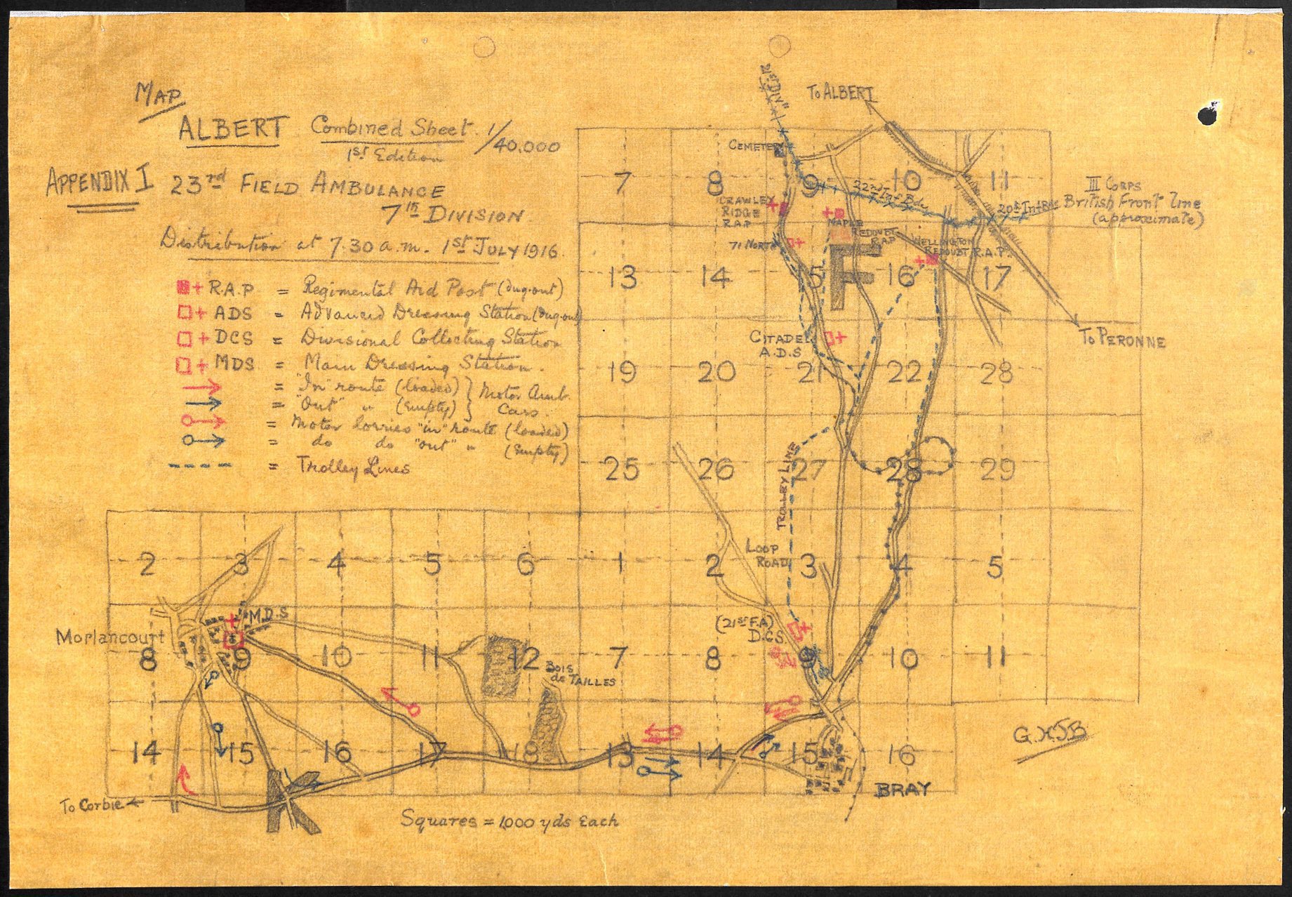 David Blanchard on Twitter "The casualty evacuation chain on the Somme, 1 July 1916. This map