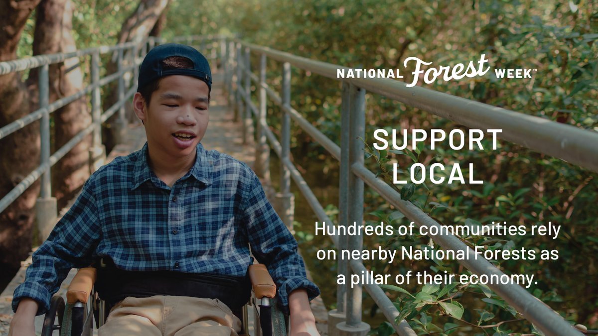 NationalForests's tweet photo. Help us spread the word this #NationalForestWeek – National Forests are AWESOME! They are a pillar of local economies and provide drinking water for thousands of communities across the U.S! Find your #ForestMode on a National Forest near you! https://t.co/d6wuMjIVrh