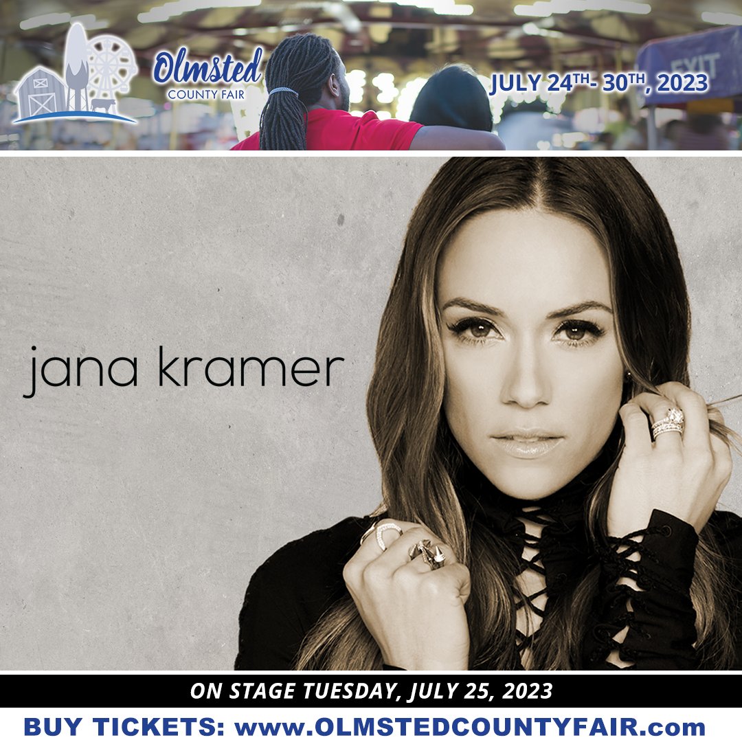 Come see me at the Olmsted County Fair on July 25th!! Get your tickets here: olmstedcountyfair.com/event/jana-kra…