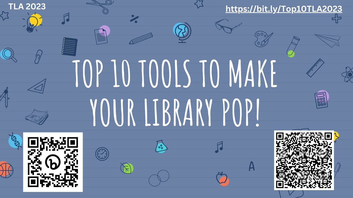 tahaneyj's tweet photo. Encore presentation of "Top Ten Tools to Make your Library Pop" at Region 11 today.  Come see us at 1:30pm as @PamRPinkerton &amp; I talk about our libraries, the fun stuff we do, and how we organize all of that. #misdliblove #ESC11librarians https://t.co/7DWuZ5QsX5