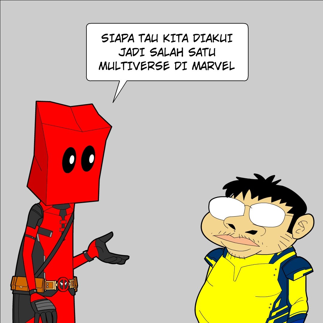 komikir's tweet photo. Lagi cosplay. #Deadpool3 https://t.co/HUaa9vRPfJ