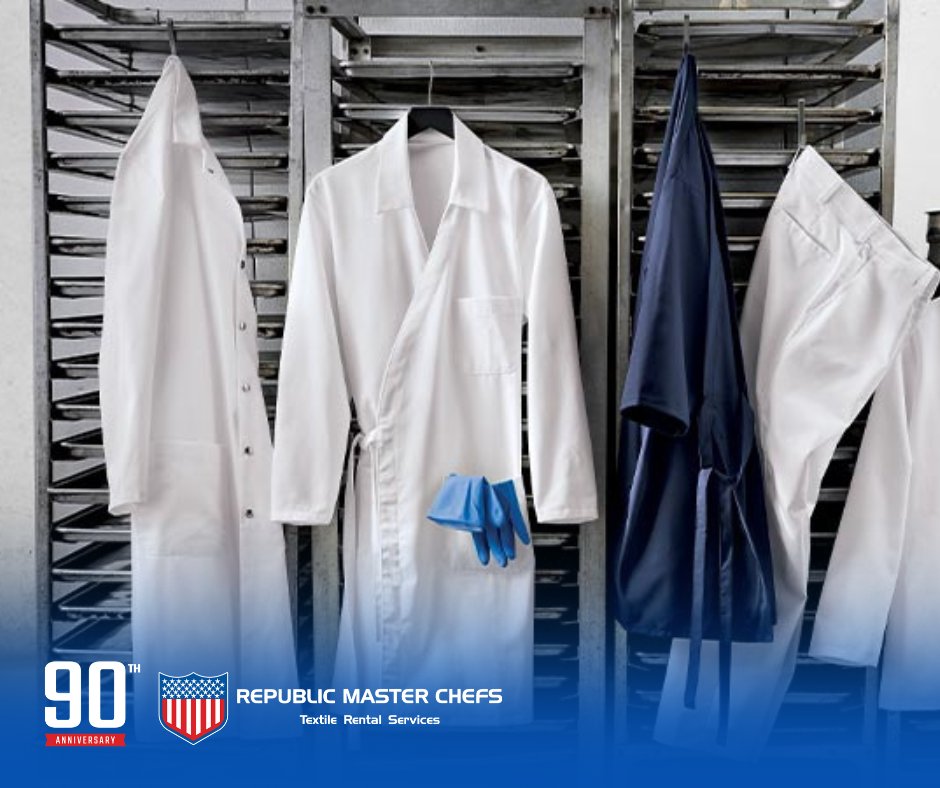 RMasterChefs's tweet image. In the food processing industry, properly cleaned uniforms should protect against disease-causing pathogens. Trust Republic Master Chefs to provide your team with the top-quality garments they need to stay safe! Give us a call today to learn more. republicmasterchefs.com/restaurant-ser…