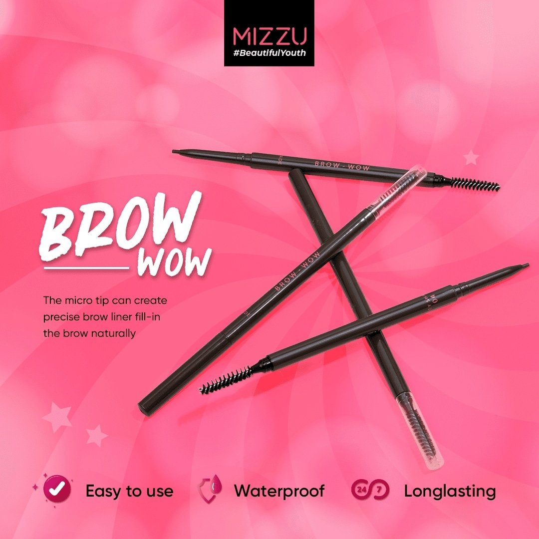 MizzuCosmetics's tweet photo. Perfect eyebrow pencil that would make your Brow looks Wow!
Mizzu Brow Wow, with micro tip that can create precise shape of your eyebrow naturally.๐
#EyeCatchYou #PopUpPerfect #BeautifulYouth https://t.co/NTh4KfUmNb