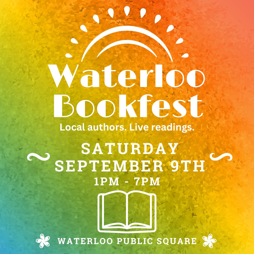 Waterloo BookFest is returning this September 9, 2023 – mark your calendars! There is so much talent in #WRawesome including local authors and we hope to see you there.

#KWawesome authors, apply before July 15: kwwritersalliance.com