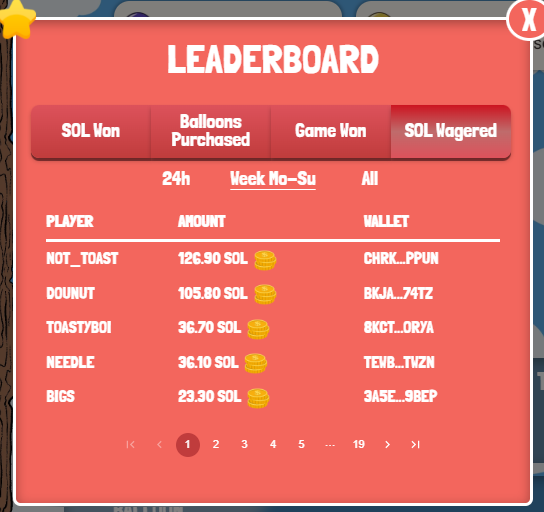 PopRoyaleNFT's tweet photo. Looks like Dounut is taking advantage of these prizes again this week. 

This has to be the easiest Solana to win in the entire ecosystem...

POP POP!

https://t.co/gBfZQLAeAR https://t.co/rApCGzHR7V