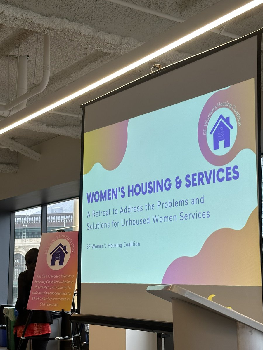 Talked about real housing solutions and actions for women <a href="/cmty_forward/">Community Forward SF</a> retreat. Our communities aren’t safe until women feel safe. <a href="/SFDAOffice/">SF DISTRICT ATTORNEY</a> #PublicSafety #womenshousing #victimservices #reimagine #dream #healingcentered