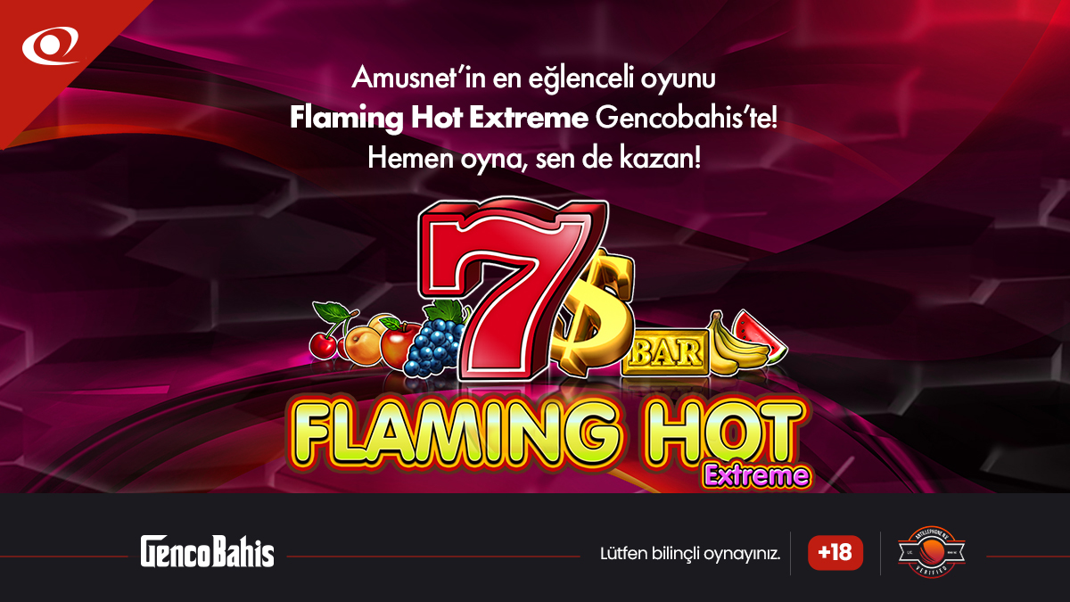 Efsane slot oyunu Flaming Hot yüksek kazanç dağıtmaya devam ediyor! 🤑

🎰 En iyi slot oyunları Genco’da!
🤩 Rekor kazançlara var mısın?

Her gün 500₺'ye kadar %50 nakit slot bonusu Genco'da! 🎁  

GencoBahis 👉🏻 shoort.us/gencobahis

#GencoBahis #FlamingHot