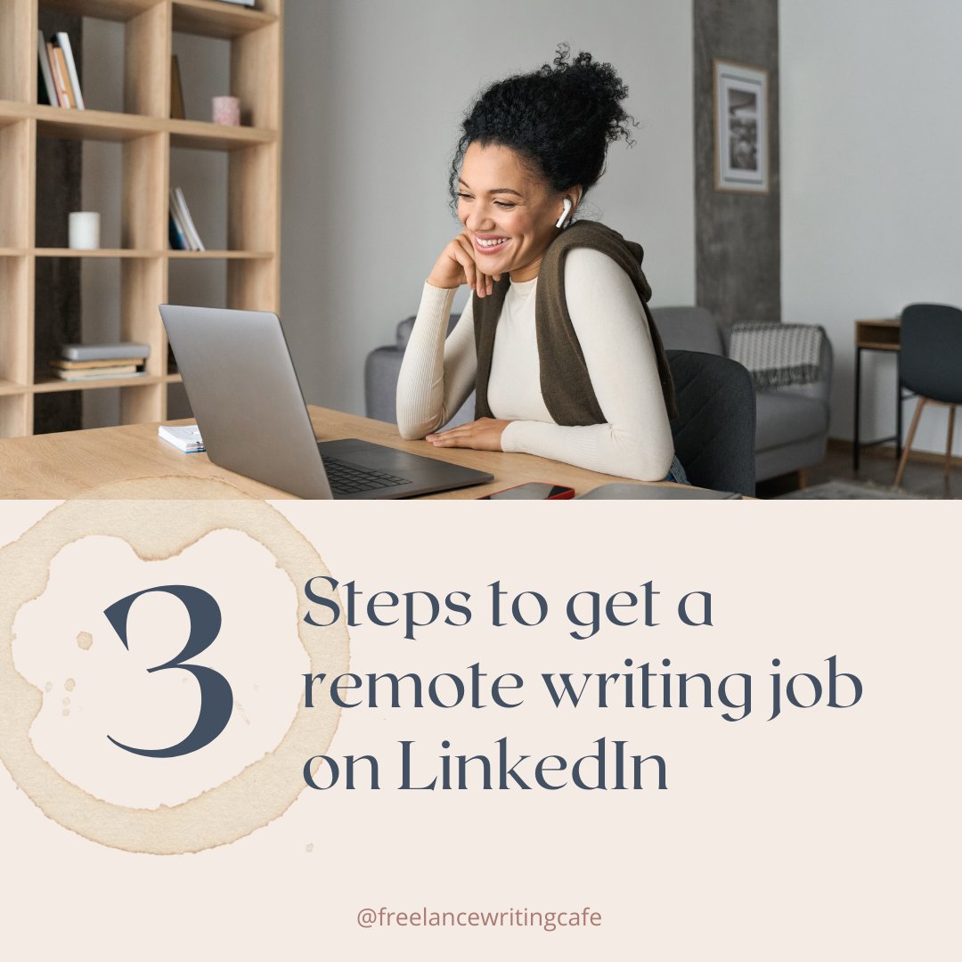 FreeWritingCafe's tweet photo. Do you know how to use Linkedin to find remote writing jobs on demand?

#freelancewritingtips #freelancewriters #linkedintips #remotejobs https://t.co/SpnAFlAPAq