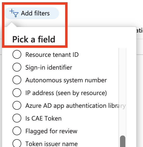 malmoeb's tweet image. When exporting Sign-In Logs from Azure (all columns), I can filter for the field &quot;Join Type&quot;. 

But it&apos;s impossible to filter for the same field from the GUI, right?  Or from the CLI or with the Microsoft-Extractor-Suite, @InvictusIR ?

#FeatureRequest :)