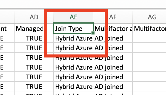 malmoeb's tweet image. When exporting Sign-In Logs from Azure (all columns), I can filter for the field &quot;Join Type&quot;. 

But it&apos;s impossible to filter for the same field from the GUI, right?  Or from the CLI or with the Microsoft-Extractor-Suite, @InvictusIR ?

#FeatureRequest :)
