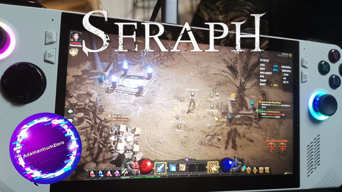 AdamantiumZero's tweet photo. Portable Mobile👀
SERAPH: In the Darkness😈
💥🎮with the #RogAlly 🎮💥
⏯️https://t.co/9ioeik0Wa6🎸🎸
NFT Videogame RPG
@Seraph_crypto Beta Testing🙂⚔️
#SeraphITD #SeraphCrypto #SeraphInTheDarkness #CryptoGaming #NFTGames #SeraphITD #SeraphCrypto #SeraphInTheDarkness #pathofexile #poe #pathofexile #pathofexile2 #CryptoGaming #Diablo #NFTGames $SRF
#RepublicofGamers #asusrog #asus #gaming #rog #asusgaming #PortableConsole #PortableGaming #ConsoleGaming