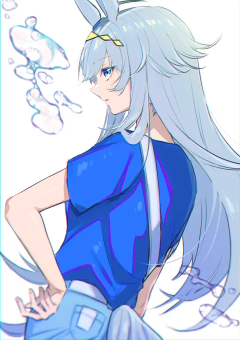 オグリ(夏のすがた)のらくがき #ウマ娘