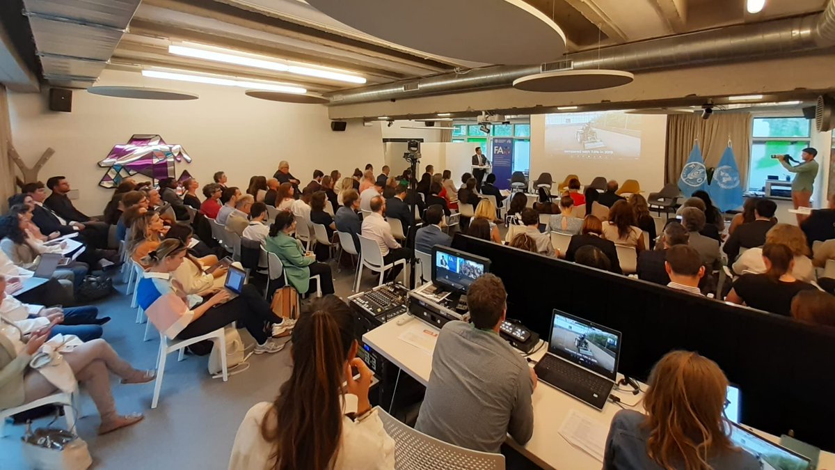 📢 Starting now! 

In Brussels we launch "the State of #FoodSecurity and #Nutrition in the World 2023" report 📙 

With the focus on urbanization, agri-#FoodSystems transformation &amp; healthy diets across the rural–urban continuum.

Read it here: bit.ly/46EJ3BT