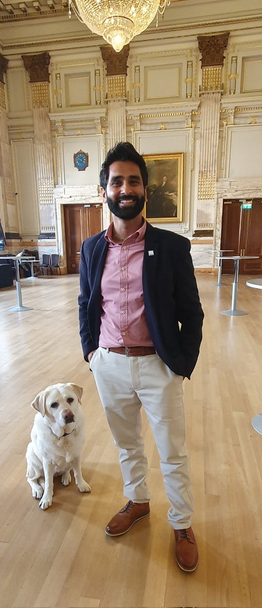 girlcasting's tweet photo. Captivating and thought provoking speech this morning at @PRCA_HQ #PRCAUKConf by Dr Amit Patel @BlindDad_Uk accompanied by his guide dog Kika (also the stars of @CBeebiesHQ #DogSquad !) https://t.co/KoVlWh5rej