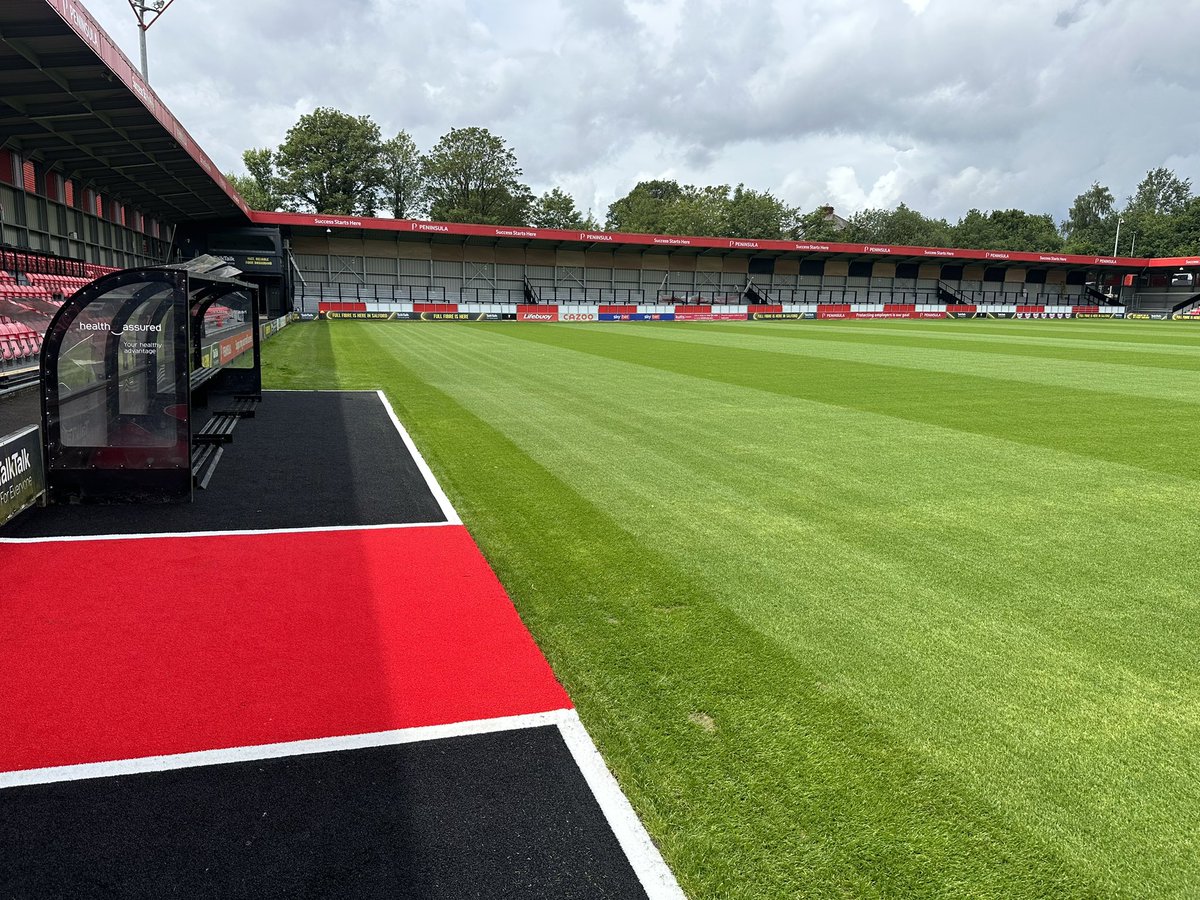 Dug outs @SalfordCityFC completed today#renovations