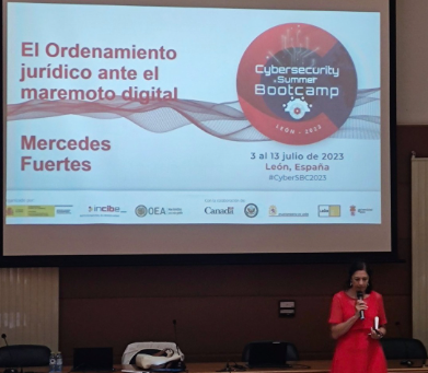OEA_Cyber's tweet photo. En el grupo de #PolicyMakers de #CyberSBC2023 hoy se debatió sobre gobernanza y normativa internacional en #Ciberseguridad, además de profundizar sobre los nuevos retos y oportunidades de una alianza digital entre Latinoamérica y Unión Europea 🌎❤️🇪🇺 https://t.co/2zMq8Q9Vkj