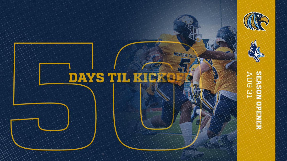 GoChoctaws_FB's tweet photo. 5️⃣0️⃣ days til kickoff! https://t.co/PAO8hirgSZ