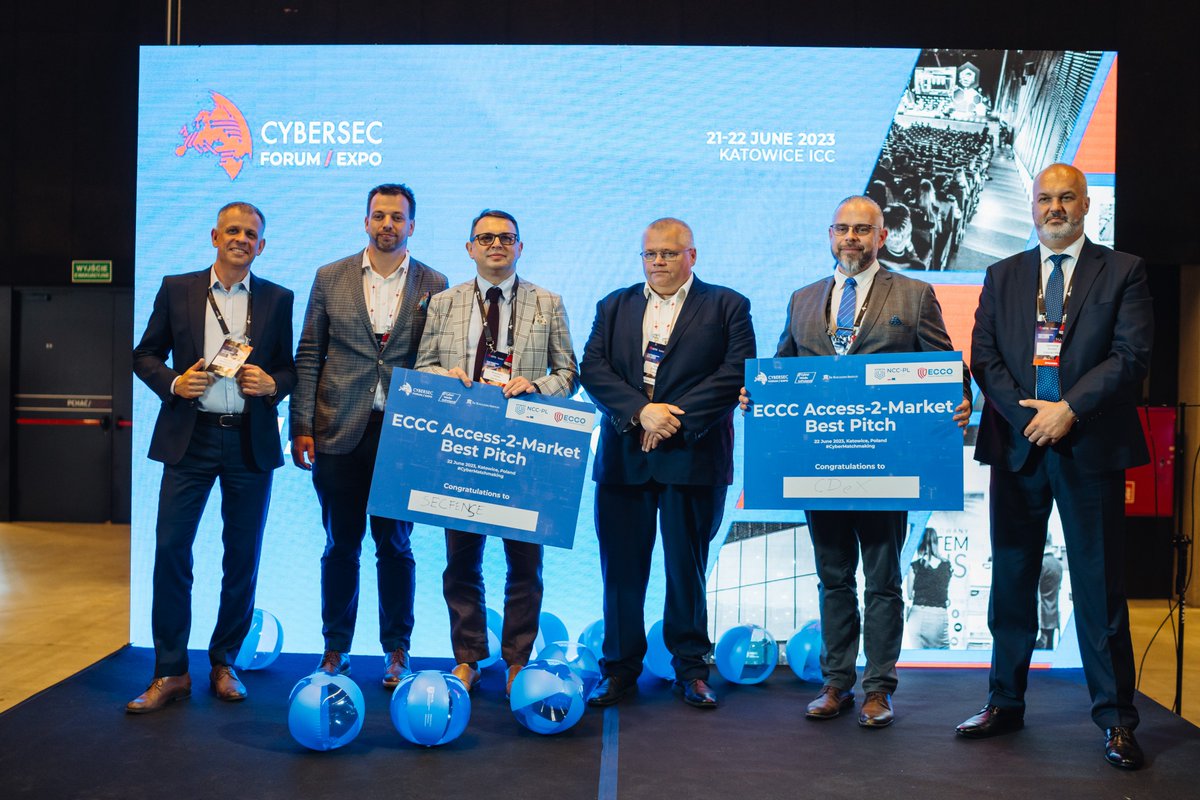 CYBERSECEU's tweet photo. 🔎Get a glimpse at the INNOVATION STAGE!
https://t.co/clSD6L6Zcz and #CyCommSec were chosed as the most promising start-ups of the CEE region in the CID competition and @secfense_team with @CDeX_CyberRange won the best pitch competition during A2M EVENT! https://t.co/3qKTcilkZU