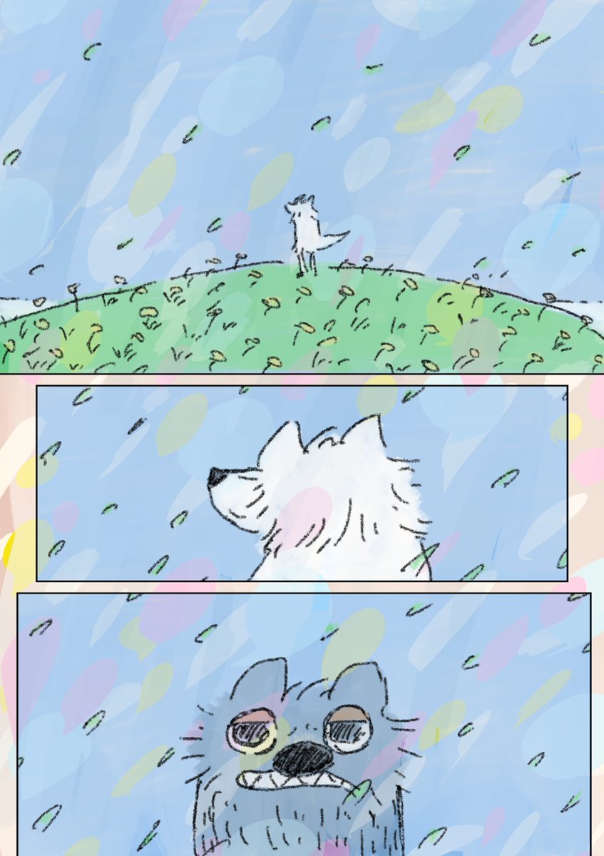 【眠れないオオカミ】

囚われた心、芽吹く花（1/16） https://t.co/66PRhxozJ8