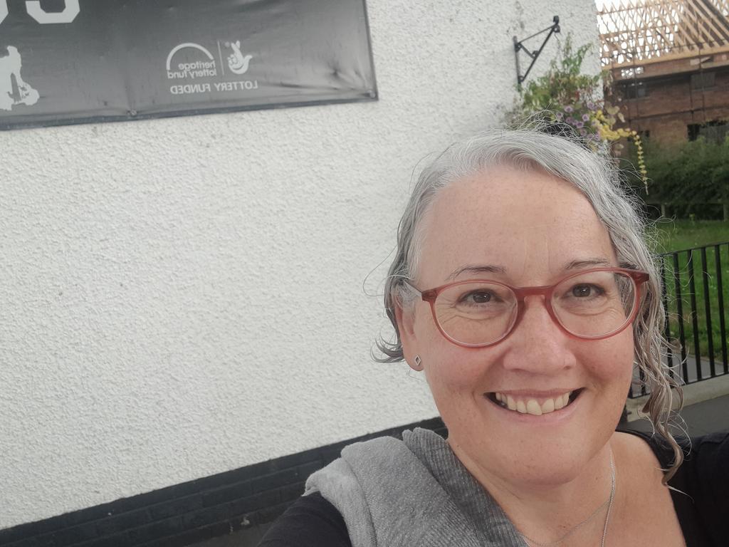 UnaTDuffy's tweet photo. In a determined effort to not work on the bank holiday, dragged oldest out for a walk at Loughshore #Toome. Fly swarms were hellish, rain was biblical but carrot cake was heavenly. Kids out in canoes were having a blast.....and the logo was there https://t.co/auCUTYZPU9