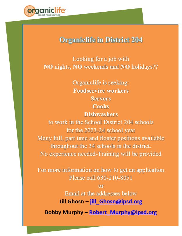 Food Service Staffing in D204