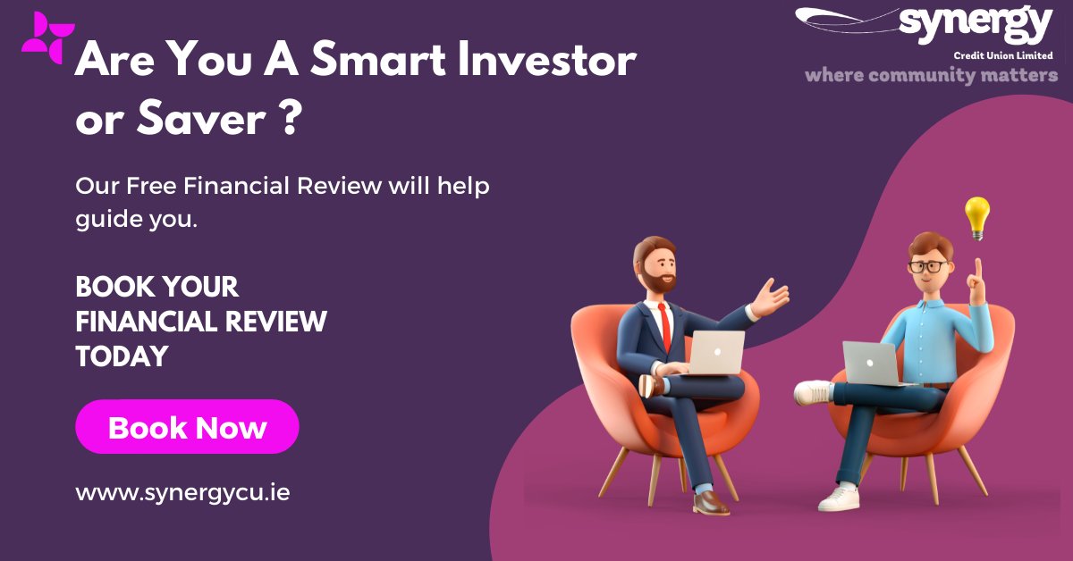 🔒💰 Financial advice gives you peace of mind to care for what matters. Build a better future, plan wisely, and stay protected. 💼💡🎓🏦📝🌍

Details here on how to book a free appointment: synergycu.ie/services/finan… 

 #IrishLife #FinancialPlanning #Protection #synergycreditunion