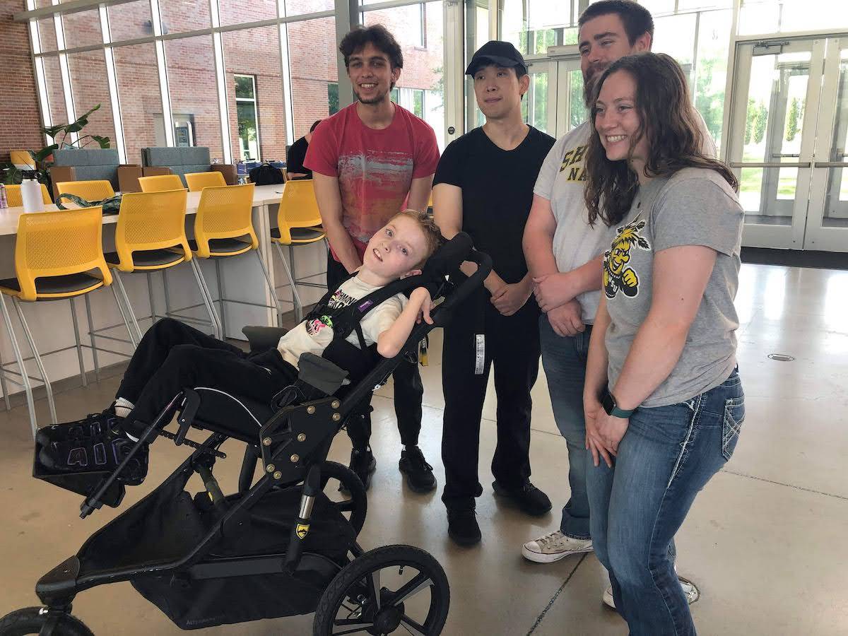 WichitaState's tweet photo. A Wichita State class is connecting students with people in need of assistive technologies, solving problems to make their worlds more accessible.

"We teach them to be good product designers. Understand your customers. Interview them. Develop empathy." https://t.co/C6rnQBkxz2 https://t.co/zJwziws4h5