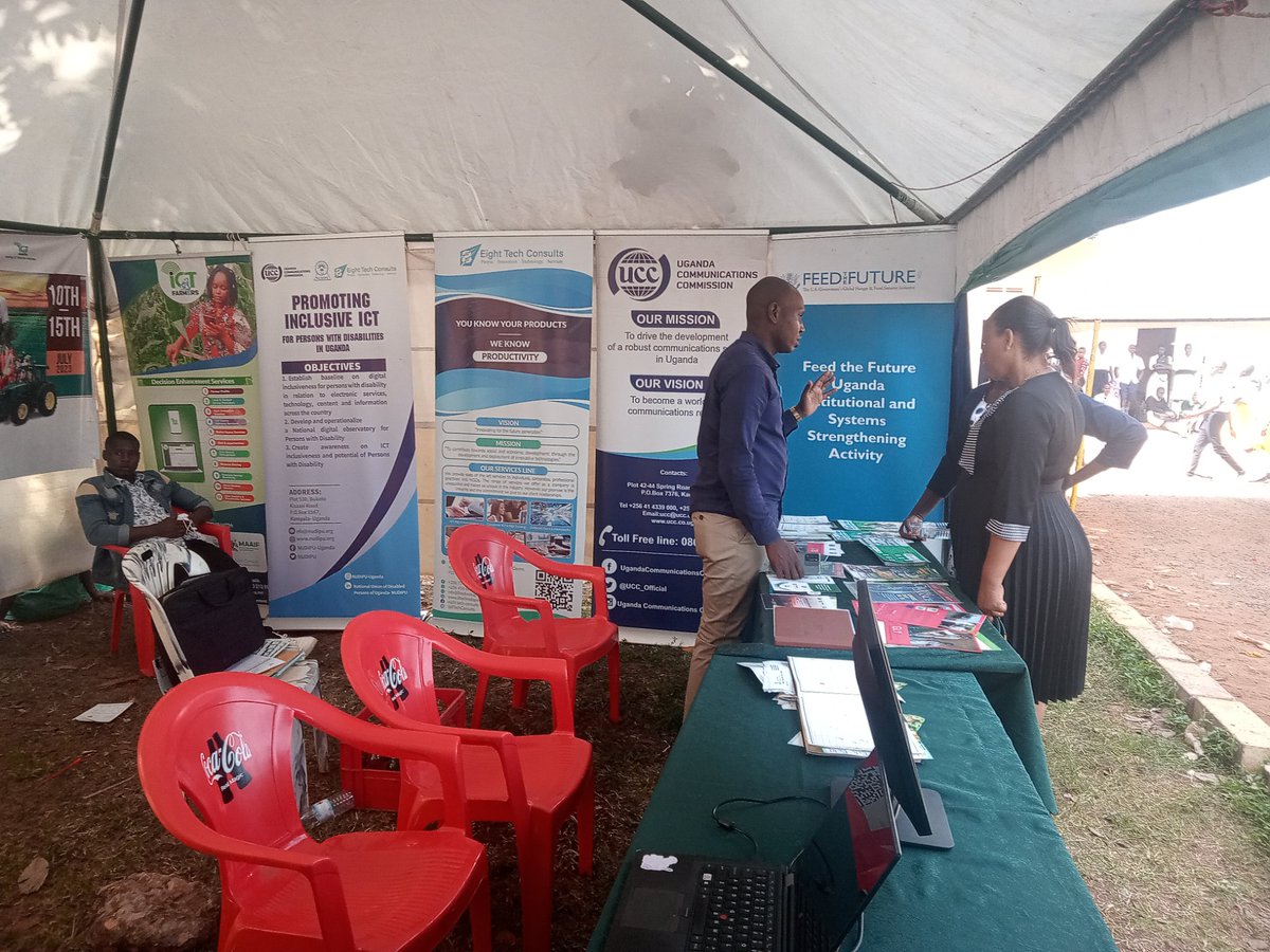 ict4farmers's tweet photo. Exhibiting @ict4farmers at the 2nd national agricultural education show. Thanks to the project partners @unffe &amp; @8TechConsults with continued support from @UCC_Official  towards transforming agriculture through ICT in Uganda. @MoICT_Ug @MAAIF_Uganda @UCC_ED @moi https://t.co/d7k52iZe43