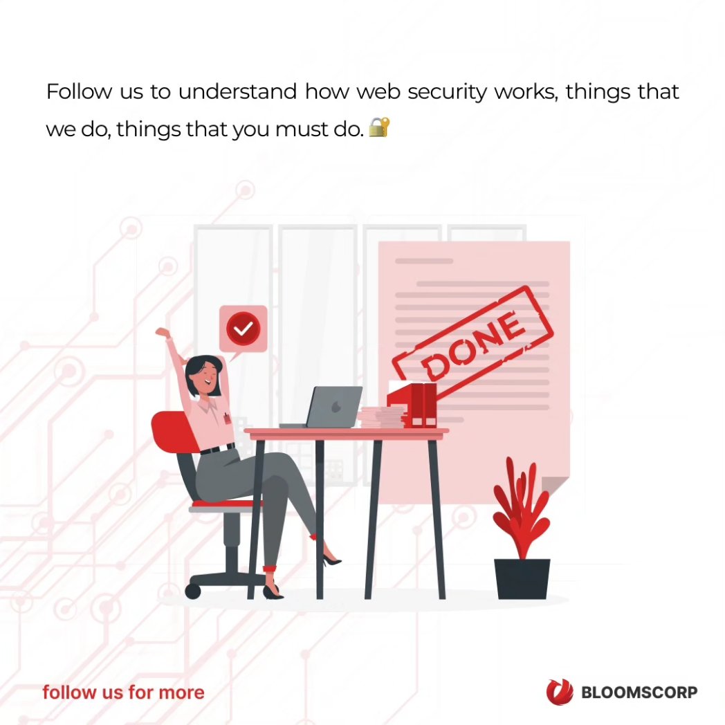 bloomscorp's tweet photo. This week, we delve into the foundations of web security and its significance in today's digital landscape.

Follow us to stay informed and safeguard your digital well-being! 💪💻🌐

#WebSecurity #DigitalFrontier #ProtectYourData #OnlineSafety #StaySecure https://t.co/vOr8X4oUjl
