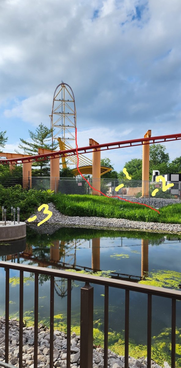 scroog468's tweet photo. Smart people: educate me.
All this talk of a vertical spike on TTD2.0, here's my pic (July 1) of the new footers. 1 &amp; 2 line up with the launch track, 3 is offset.
If there's going to be a twist, shouldn't there be a 4th?
Is there a 2nd secret project and TTD refurb is a decoy? https://t.co/GVSLH2Glth