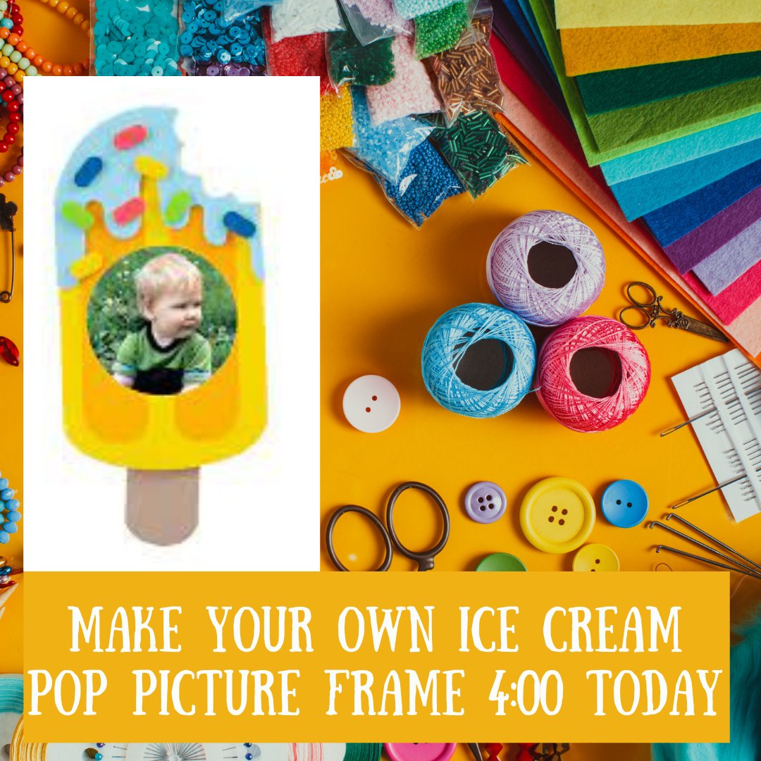 Ruth Keeler Memorial Library (@keelerlibrary) on Twitter photo ๐ผ๏ธ๐ฆFrame your favorite memories with a sprinkle of creativity at today's children's craft at 4:00 pm. Join us to make delightful ice cream pop picture frames, perfect for your summer snapshots๐๐จ
#RKMLibrary #NorthSalemNY #KidsCrafts #LibraryCrafts #SummerCrafts #ChildrensC ๐ผ๏ธ๐ฆFrame your favorite memories with a sprinkle of creativity at today's children's craft at 4:00 pm. Join us to make delightful ice cream pop picture frames, perfect for your summer snapshots๐๐จ
#RKMLibrary #NorthSalemNY #KidsCrafts #LibraryCrafts #SummerCrafts #ChildrensC