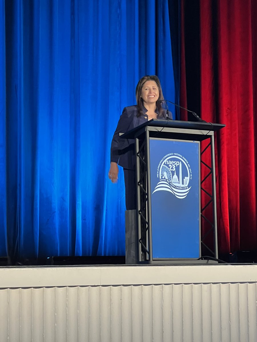 Historic moment as @ NAESP welcomes its first Latina President <a href="/CaraballoSuarz/">Liza Caraballo-Suarez Ed.D.</a> #NAESP23 #WomenInLeadership #educolor. She found her voice @ a young age and chose to be an educator in the community she grew up in to change the narrative for kids where they will be seen &amp; loved