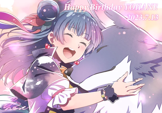 善子、ヨハネ、誕生日おめでとうーーー!!!!!!!! 幻ヨハのED風〜!今年はヨハネで!! 大好きだよ!!!!!!!  #津島善子生誕祭2023 #津島善子誕生祭2023 #ヨハネ生誕祭2023 #ヨハネ誕生祭2023
