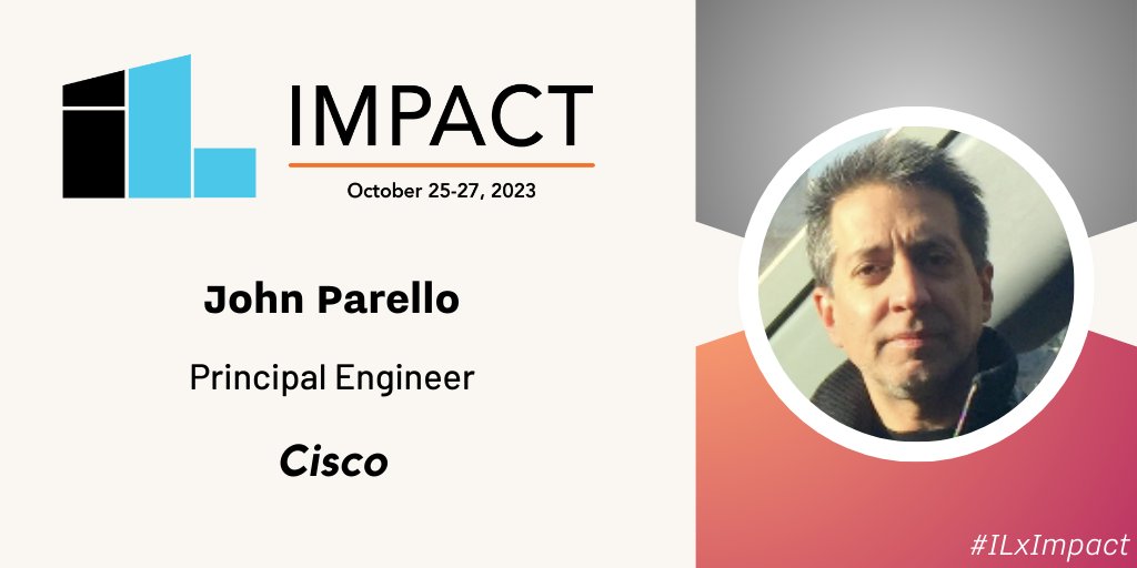 InnoLead's tweet photo. Don't miss John Parello (@jparello), Principal Engineer at @Cisco, as he unveils the secrets behind Cisco's Innovation Labs at Impact 2023 in Boston on Oct 25-27.

Reserve your spot now! https://t.co/bCMyxGKFPB

#ILxImpact #innovation https://t.co/f1Kw0fBlWk