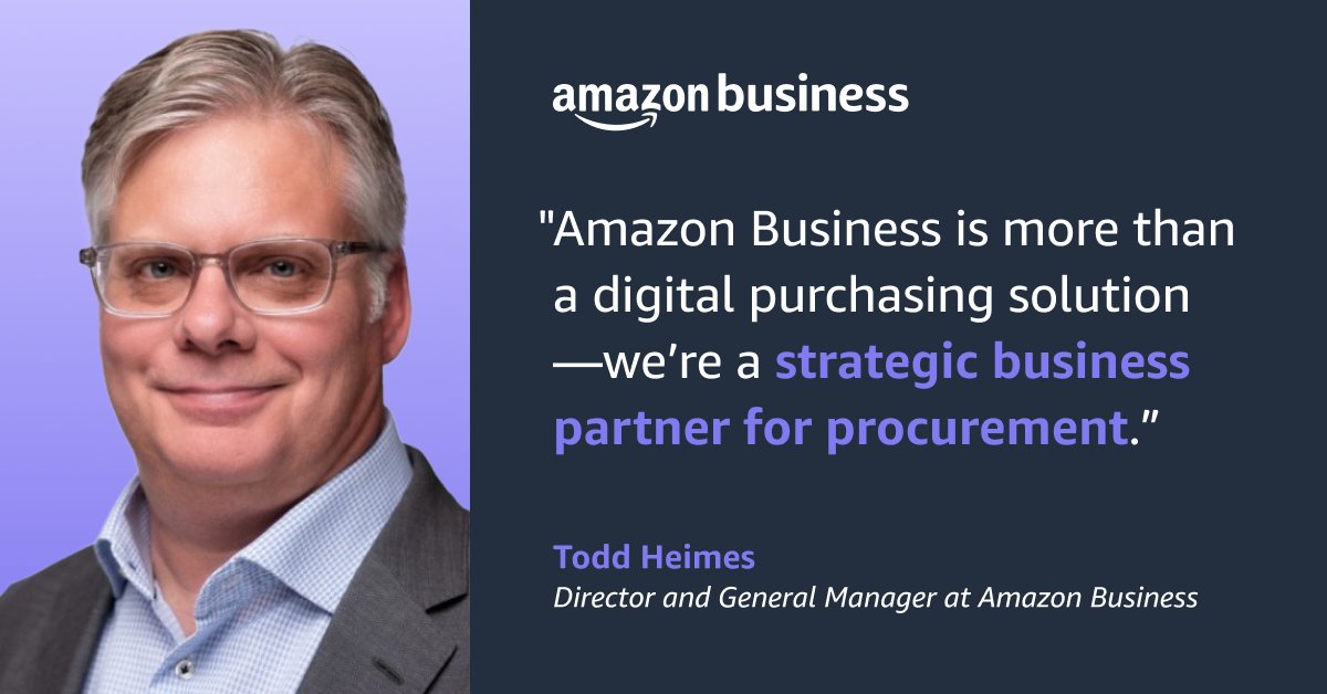 AmazonBusiness's tweet image. Procurement pros need accurate data to even begin to control unplanned spend. Digital #SpendVisibility tools equip teams with timely data to create economies of scale, respond to evolving supply chains, and achieve long-term savings. Learn more: amzn.to/3NR9YBR