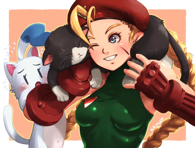 猫がいたら暗殺中止#キャミィ#StreetFighter6#格ゲーキャラ描こうぜ 