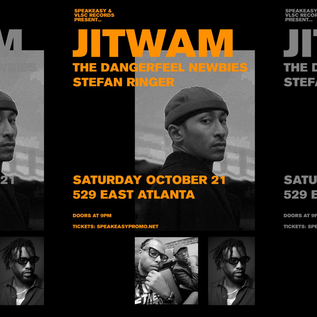New One :: Jitwam plays 529 Saturday October 21 with The Dangerfeel Newbies and Stefan Ringer. Tickets on sale now: bigtickets.com/events/529/jit…

<a href="/jitwam/">jitwam</a> <a href="/DFNewbies/">DangerFeel Newbies</a> <a href="/529_EAV/">529</a> <a href="/SpeakeasyPromo/">Speakeasy Promotions</a> <a href="/VLSCrecords/">VLSC Records</a>