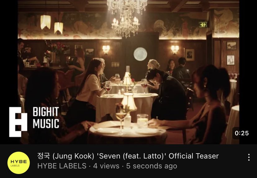 btschartmaster's tweet photo. "Seven (ft. Latto)" by #JUNGKOOK official MV teaser on YouTube!

https://t.co/M0oeSjyVM4 https://t.co/rdk6cx9YDg