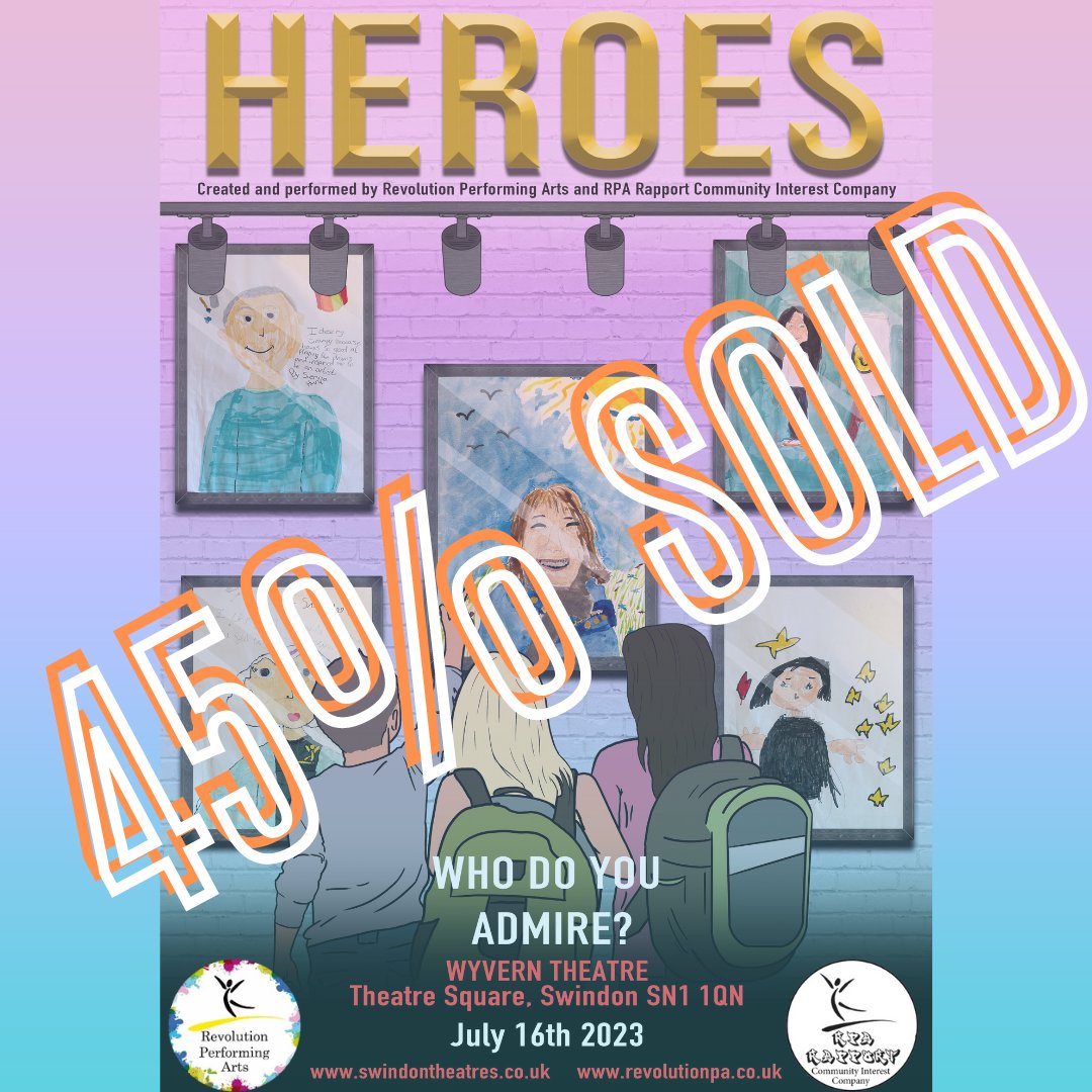 Tickets for this weekend are still on sale! 
Come and support our young people and watch their amazing performance 💜 

Grab your tickets here: swindontheatres.co.uk/Online/tickets…

#revolutionperformingarts #dance #drama #sing #perform #wyverntheatre #swindonstories