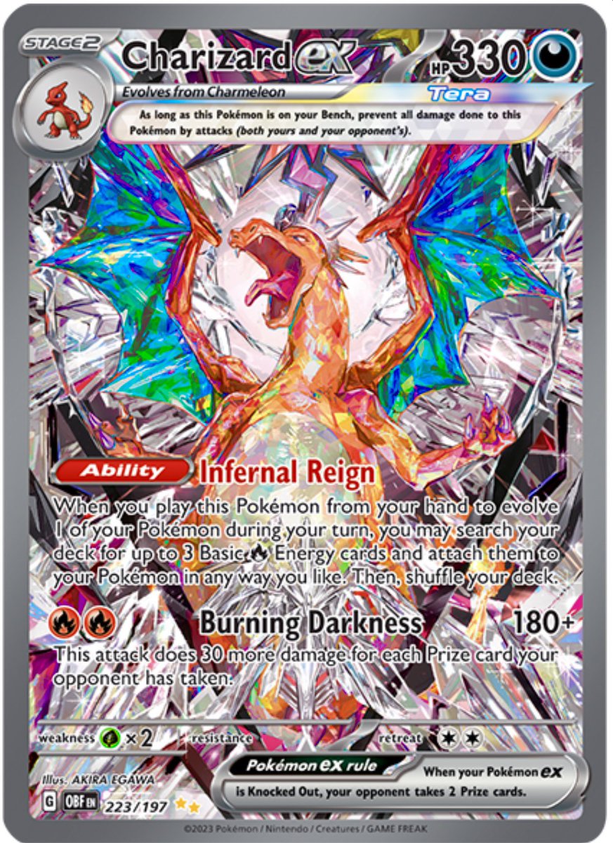 New Charizard card from Obsidian Flames!