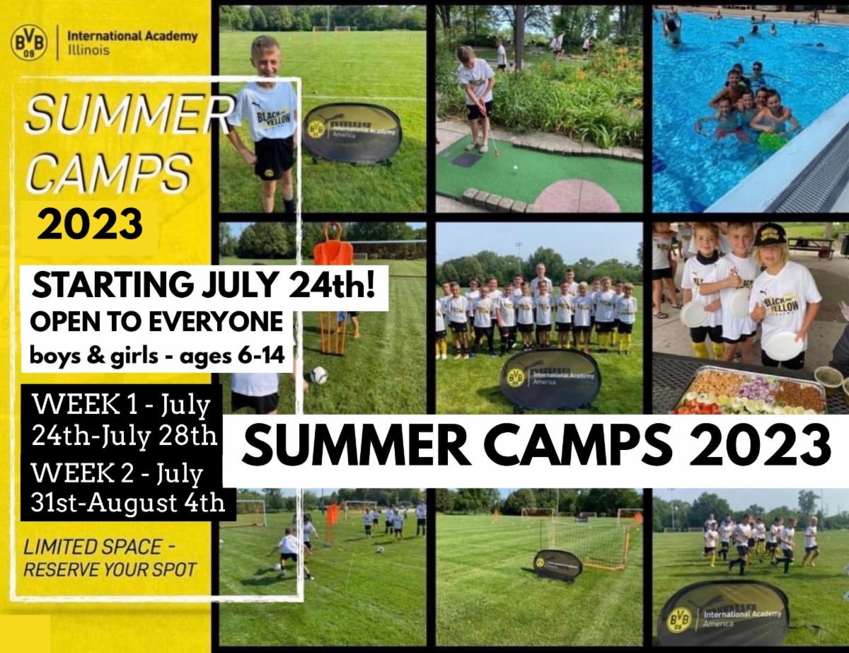 SUMMER CAMPS 2023 - STARTING JULY 24th - REGISTER TODAY!