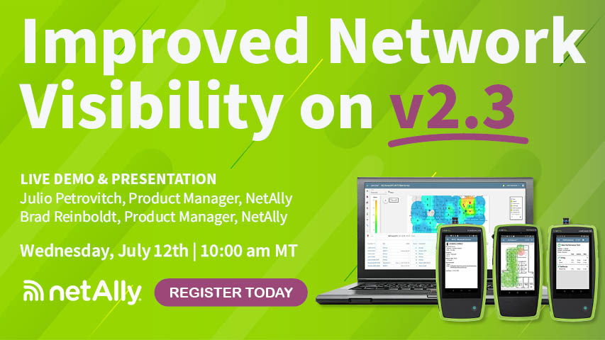 NetAlly's tweet image. Join us in an hour  for a live demonstration of the latest #NetAlly v2.3 product release updates for the  #AirCheck G3, #EtherScope nXG, and #LinkRunner 10G software!  ow.ly/HNHA50P1AaZ 

#ProductUpdates #LiveDemo
