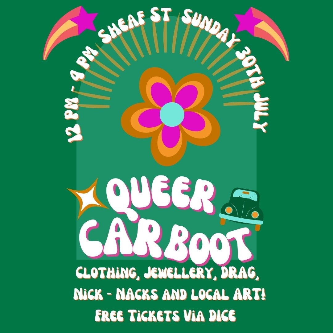 By popular demand, it's back baby ~ @queercarboot (new on insta) 🚘 🛍️💘 The last Queer Carboot saw over 100 thrifters and bargain finders come through the door! 😎  🎟️ Tickets available in the link.dice.fm/PgB6chtS9Ab