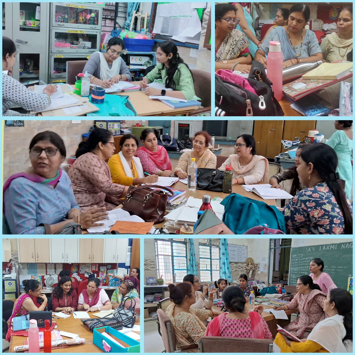 SKVLaxminagar's tweet photo. 01-11 JULY'23
@1003028 conducted GENERAL ALL FACULTIES MEETING in the presence of Worthy HOS Ma'am & CO-ARTS #Mindfulness
#Ideated on pedagogies and strategies implementation,hindrances in teaching-learning,solutions,expectations #planning
#connect
@Dir_Education @ChhaviGupta_04 https://t.co/snzXT6wkLu